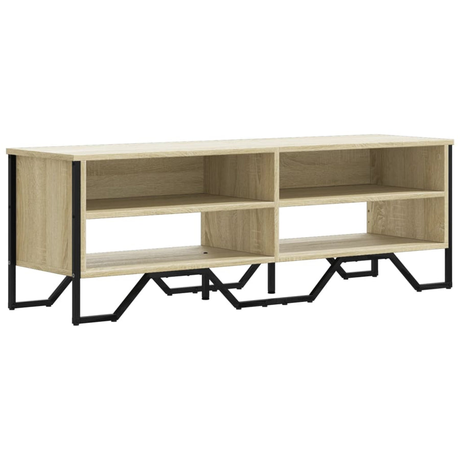 Tv-meubel 122x34x41 cm bewerkt hout sonoma eikenkleurig