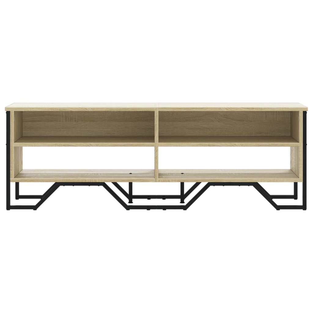 Tv-meubel 122x34x41 cm bewerkt hout sonoma eikenkleurig
