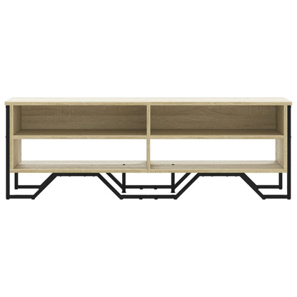 Tv-meubel 122x34x41 cm bewerkt hout sonoma eikenkleurig