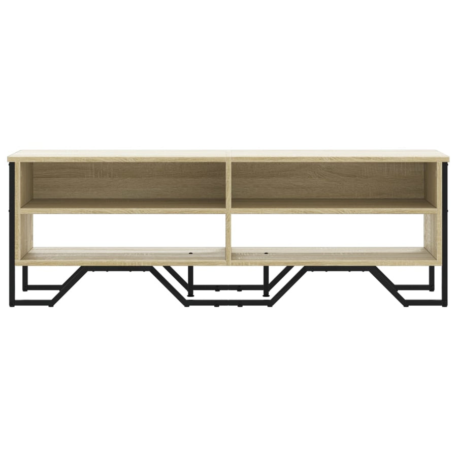 Tv-meubel 122x34x41 cm bewerkt hout sonoma eikenkleurig