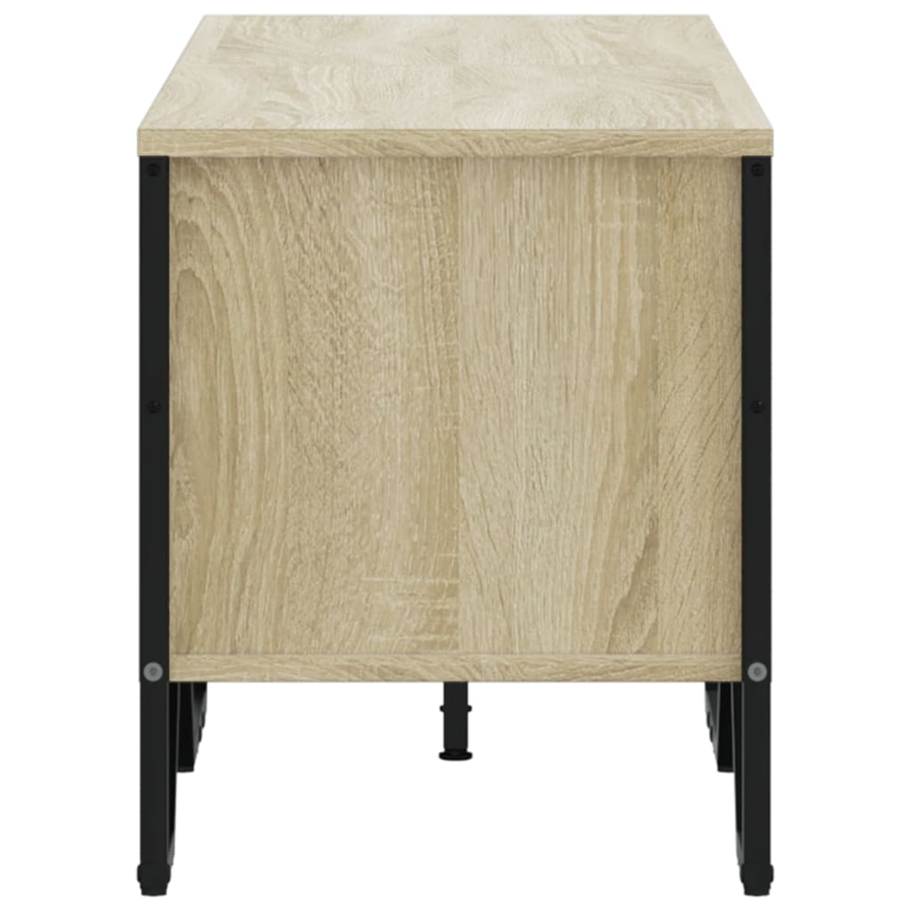 Tv-meubel 122x34x41 cm bewerkt hout sonoma eikenkleurig