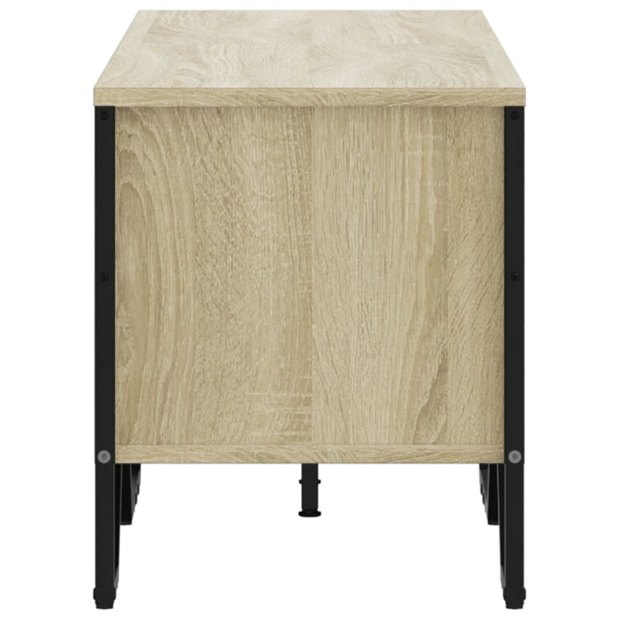 Tv-meubel 122x34x41 cm bewerkt hout sonoma eikenkleurig