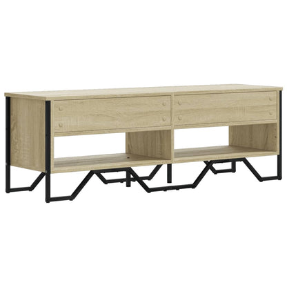 Tv-meubel 122x34x41 cm bewerkt hout sonoma eikenkleurig