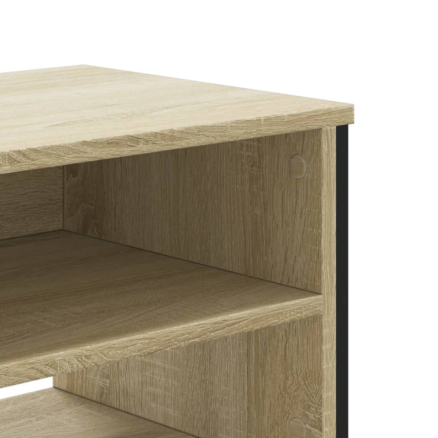 Tv-meubel 122x34x41 cm bewerkt hout sonoma eikenkleurig