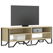 Tv-meubel 122x34x41 cm bewerkt hout sonoma eiken