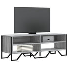 Tv-meubel 122x34x41 cm grijs eiken
