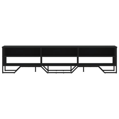 Tv-meubel 180x34x41 cm bewerkt hout zwart