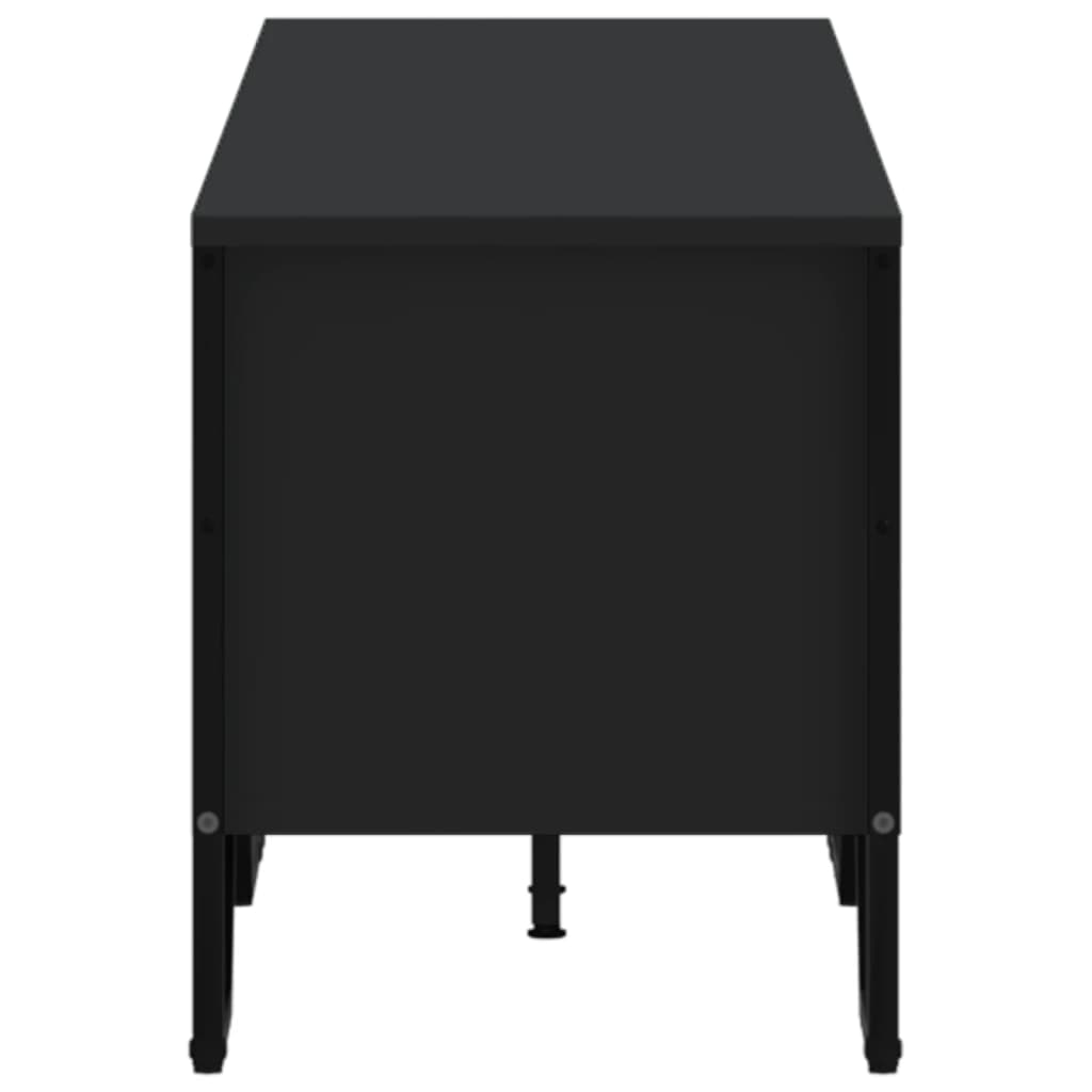 Tv-meubel 180x34x41 cm bewerkt hout zwart