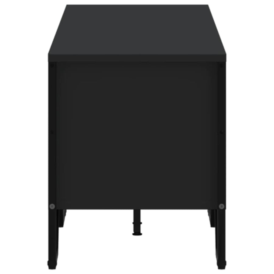 Tv-meubel 180x34x41 cm bewerkt hout zwart