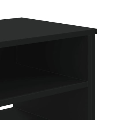Tv-meubel 180x34x41 cm bewerkt hout zwart