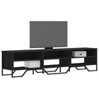 TV cabinet 180x34x41 cm engineered wood black