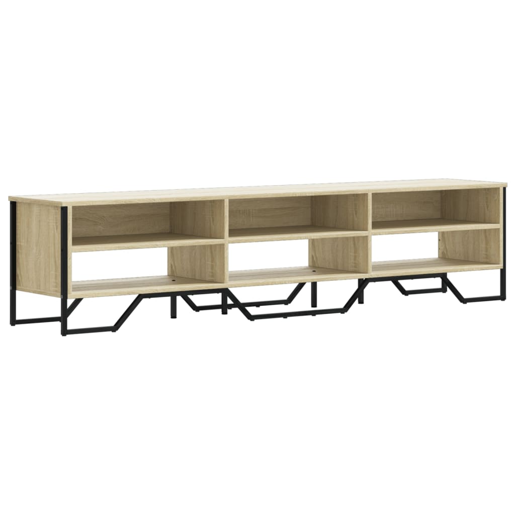 Tv-meubel 180x34x41 cm bewerkt hout sonoma eikenkleurig