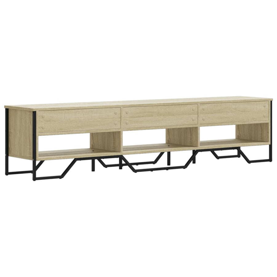 Tv-meubel 180x34x41 cm bewerkt hout sonoma eikenkleurig