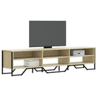 Tv-meubel 180x34x41 cm bewerkt hout sonoma eiken