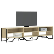 Tv-meubel 180x34x41 cm bewerkt hout sonoma eiken
