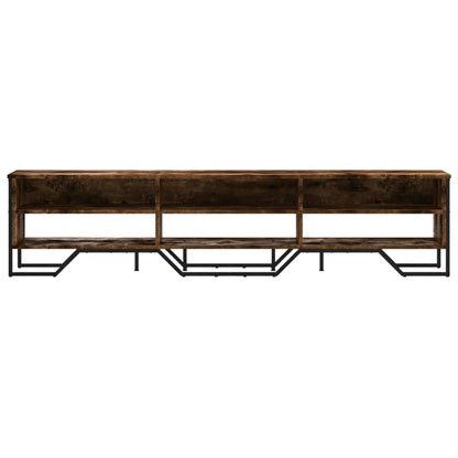 Tv-meubel 180x34x41 cm bewerkt hout gerookt eikenkleurig