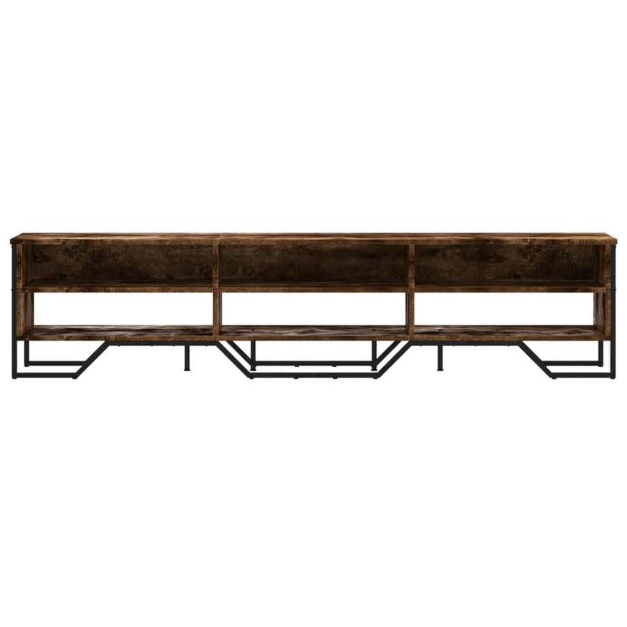 Tv-meubel 180x34x41 cm bewerkt hout gerookt eikenkleurig