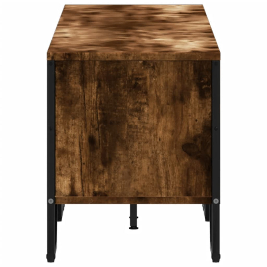 Tv-meubel 180x34x41 cm bewerkt hout gerookt eikenkleurig