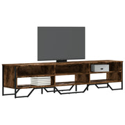 Tv-meubel 180x34x41 cm bewerkt hout gerookt eiken