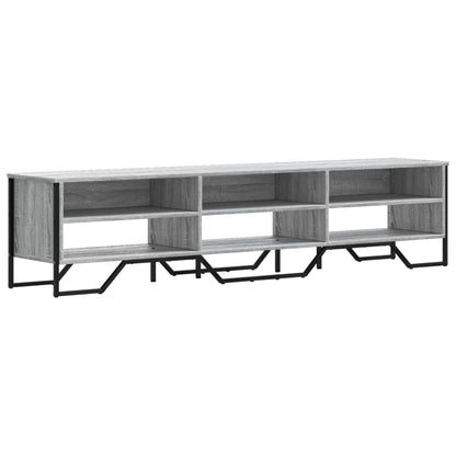 Tv-meubel 180x34x41 cm bewerkt hout grijs sonoma eikenkleurig