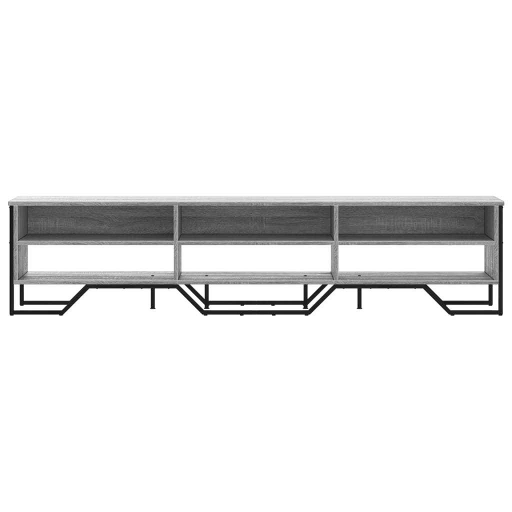 Tv-meubel 180x34x41 cm bewerkt hout grijs sonoma eikenkleurig