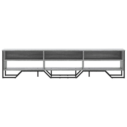 Tv-meubel 180x34x41 cm bewerkt hout grijs sonoma eikenkleurig