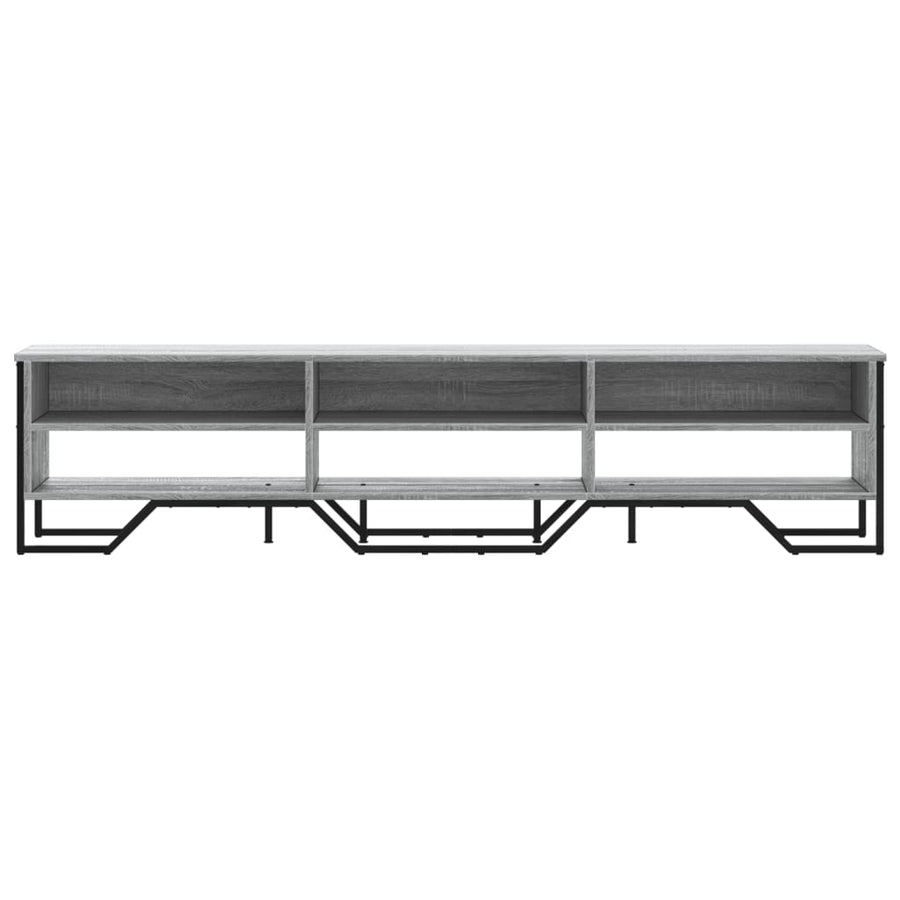 Tv-meubel 180x34x41 cm bewerkt hout grijs sonoma eikenkleurig