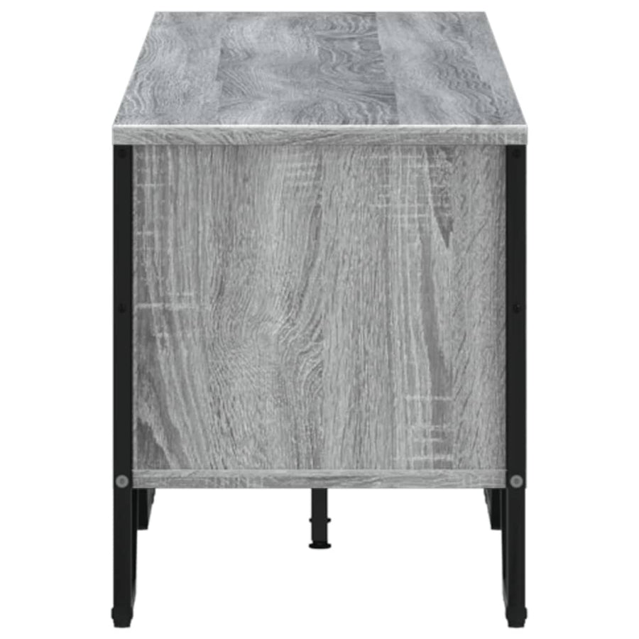Tv-meubel 180x34x41 cm bewerkt hout grijs sonoma eikenkleurig