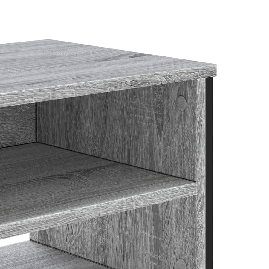 Tv-meubel 180x34x41 cm bewerkt hout grijs sonoma eikenkleurig