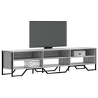 Tv-meubel 180x34x41 cm grijs sonoma eiken