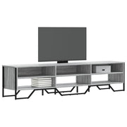 Tv-meubel 180x34x41 cm grijs sonoma eiken