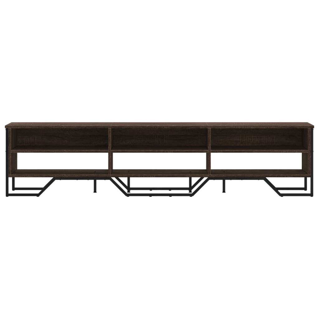 Tv-meubel 180x34x41 cm bewerkt hout bruin eikenkleurig