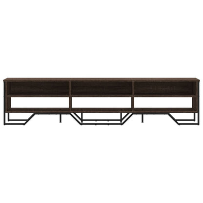 Tv-meubel 180x34x41 cm bewerkt hout bruin eikenkleurig