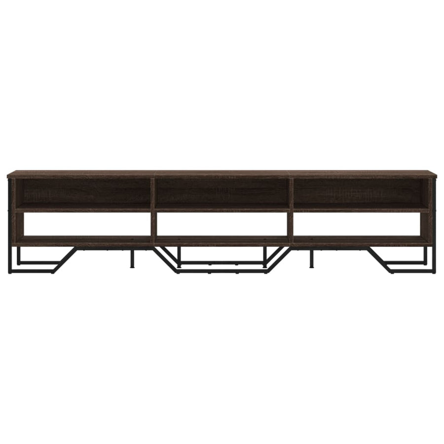 Tv-meubel 180x34x41 cm bewerkt hout bruin eikenkleurig