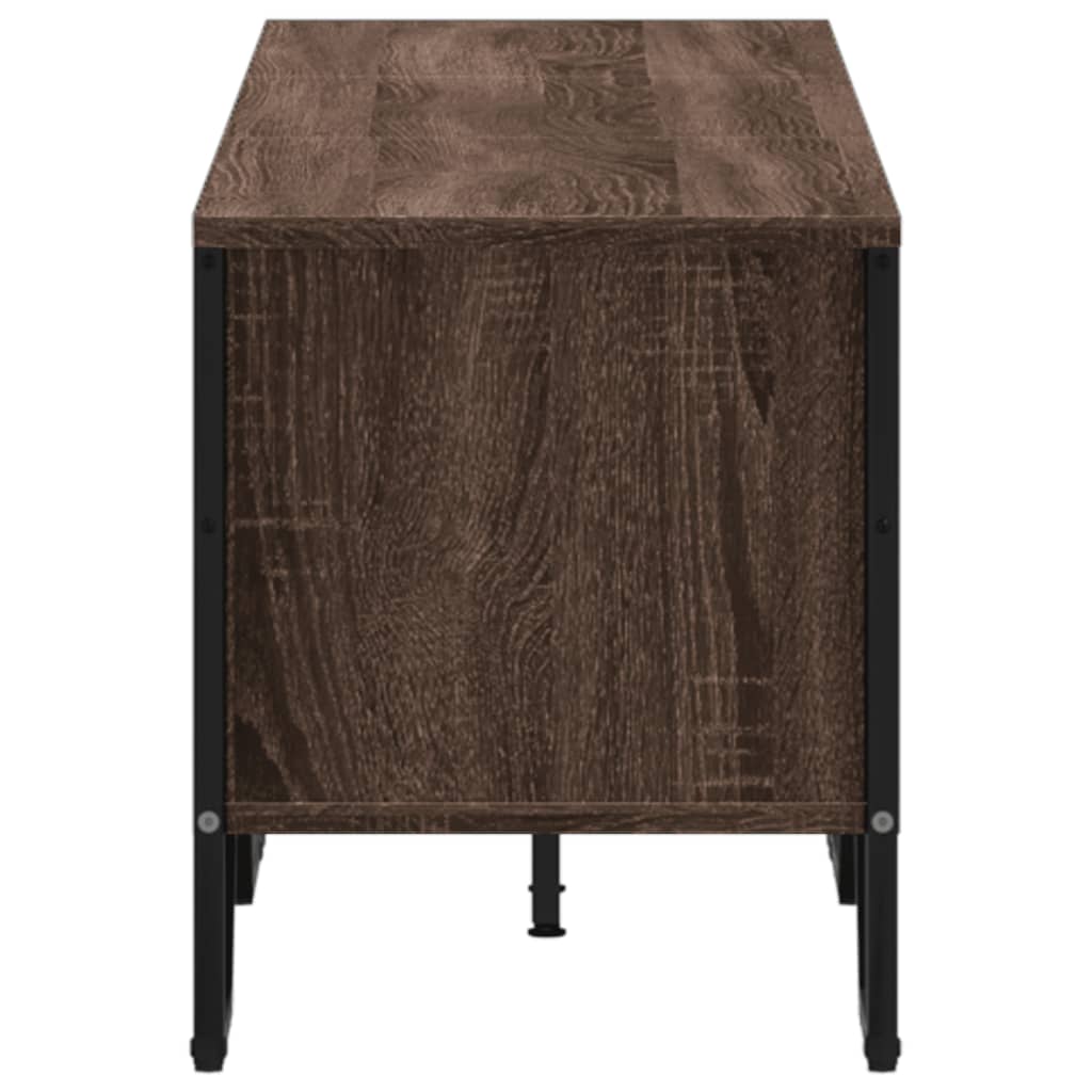Tv-meubel 180x34x41 cm bewerkt hout bruin eikenkleurig
