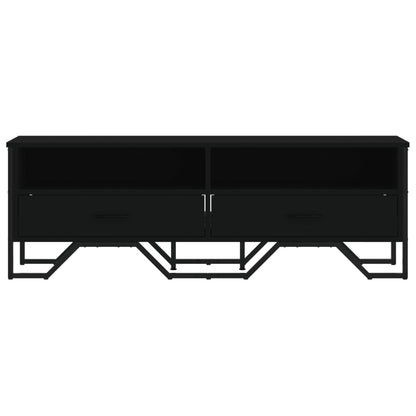 Tv-meubel 122x34x41 cm bewerkt hout zwart
