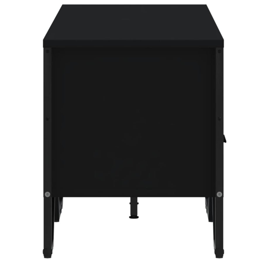 Tv-meubel 122x34x41 cm bewerkt hout zwart