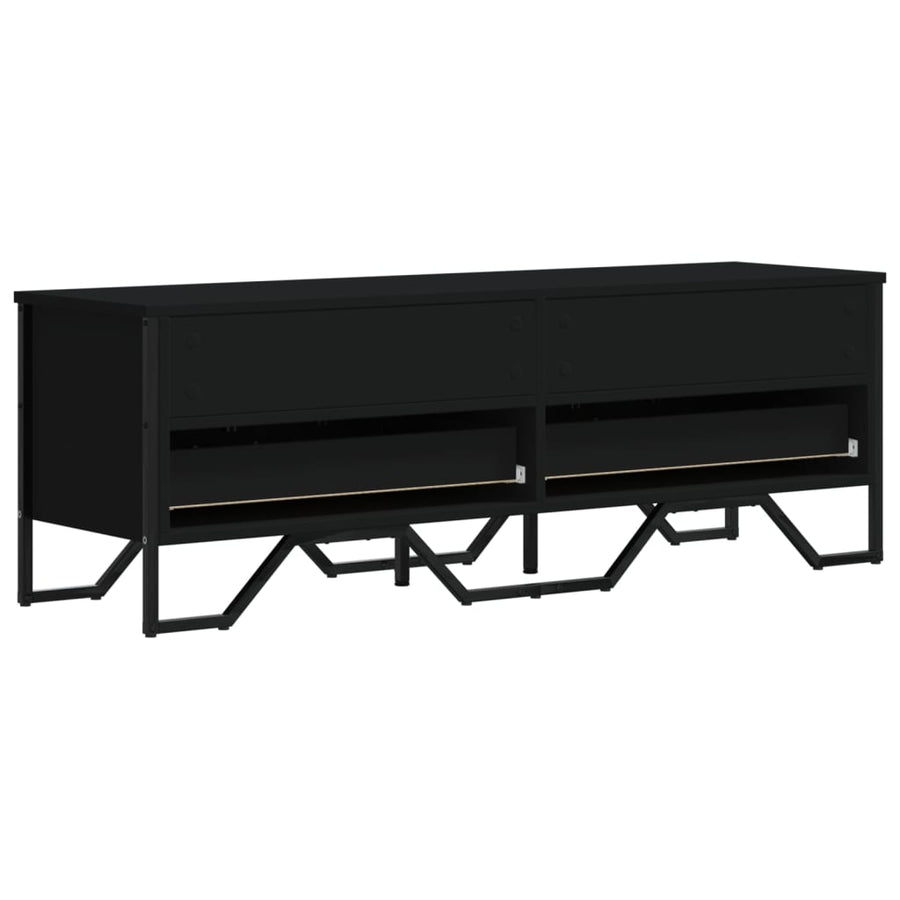 Tv-meubel 122x34x41 cm bewerkt hout zwart
