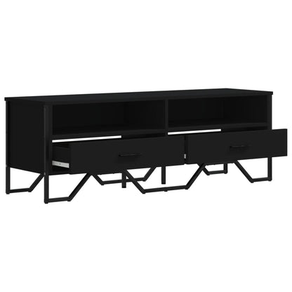 Tv-meubel 122x34x41 cm bewerkt hout zwart