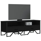 TV stand 122x34x41 cm engineered wood black