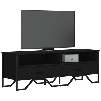 Tv-meubel 122x34x41 cm bewerkt hout zwart