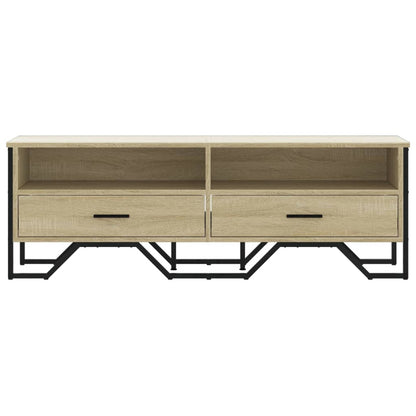 Tv-meubel 122x34x41 cm bewerkt hout sonoma eikenkleurig