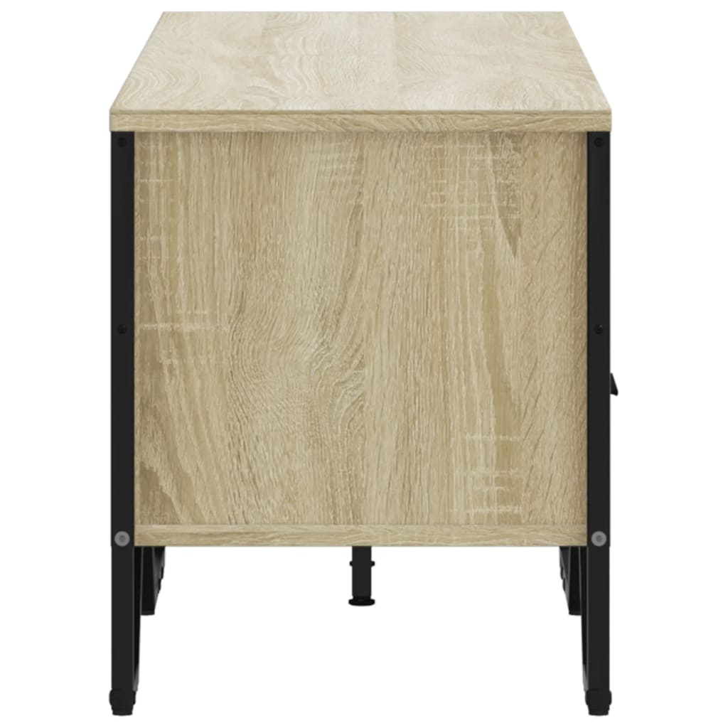 Tv-meubel 122x34x41 cm bewerkt hout sonoma eikenkleurig