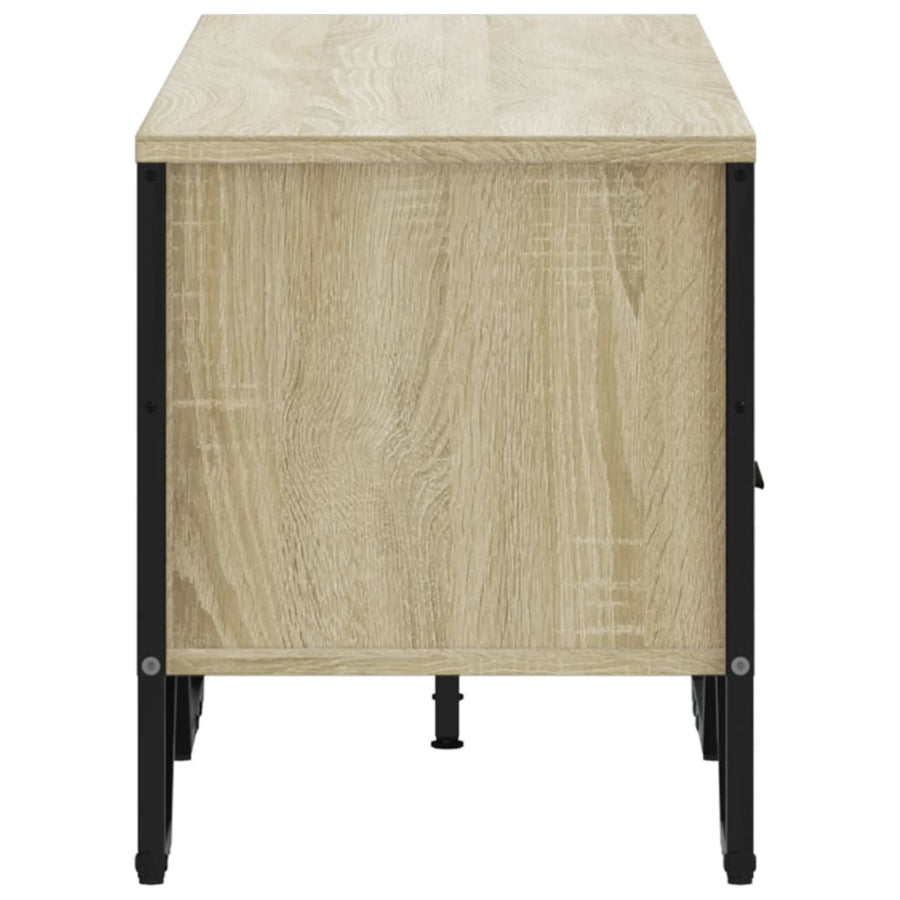 Tv-meubel 122x34x41 cm bewerkt hout sonoma eikenkleurig