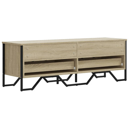 Tv-meubel 122x34x41 cm bewerkt hout sonoma eikenkleurig