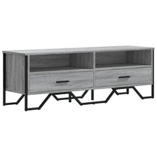 Tv-meubel 122x34x41 cm bewerkt hout grijs sonoma eikenkleurig