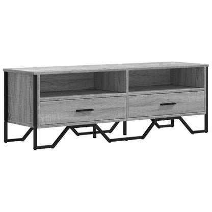 Tv-meubel 122x34x41 cm bewerkt hout grijs sonoma eikenkleurig