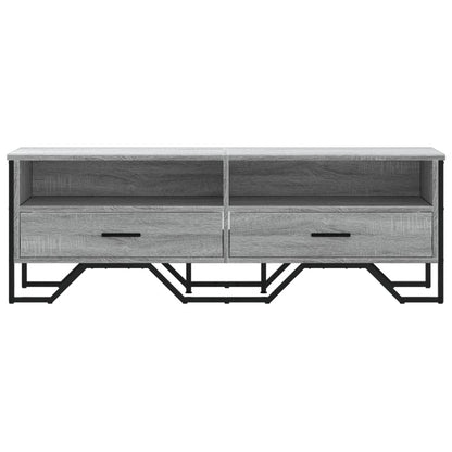 Tv-meubel 122x34x41 cm bewerkt hout grijs sonoma eikenkleurig