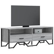Tv-meubel 122x34x41 cm grijs bewerkt hout