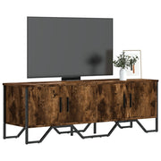 Tv-meubel 122x34x41 cm bewerkt hout gerookt eiken